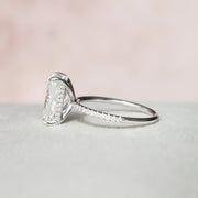 3.50 CT Radiant Cut Hidden Halo Engagement Ring Mapple Gems